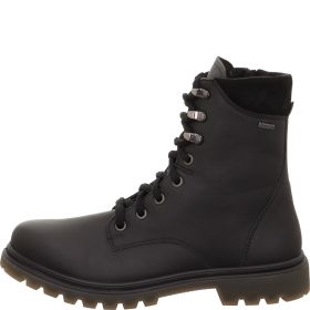legero MONTA Damen Schnürboots - Material: Leder in Schwarz
