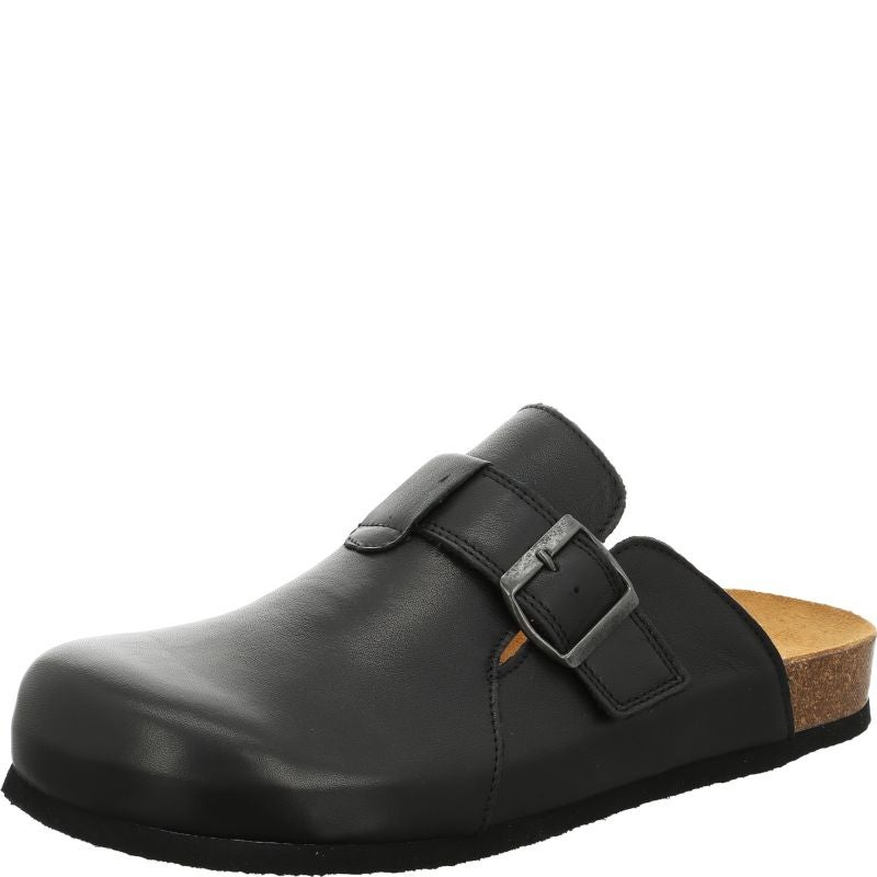 Think WOLFI Men Clog - Material: Leather in Black