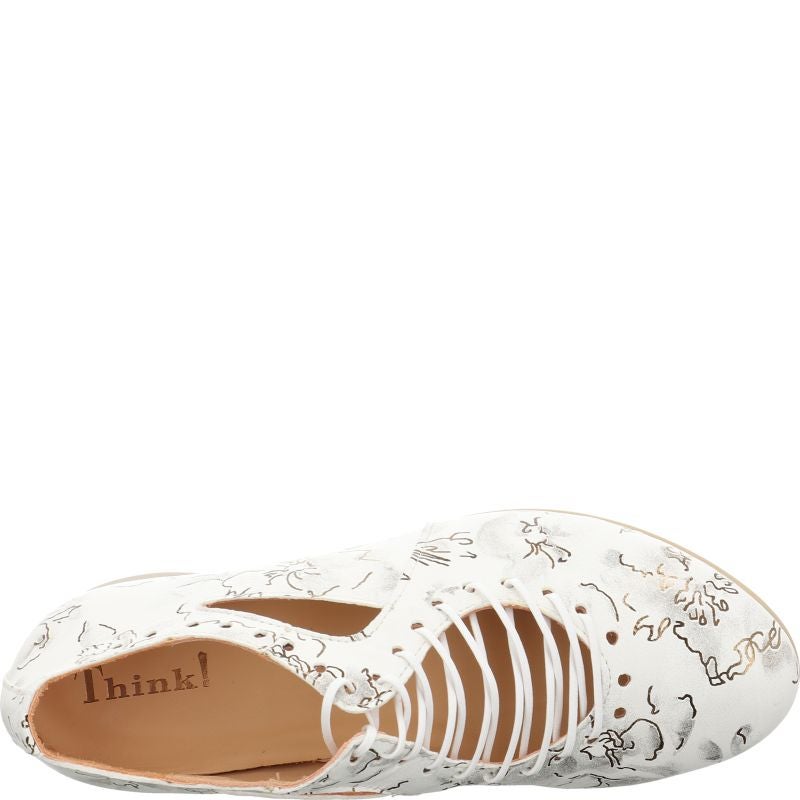 Think GUAD2 Lace up shoe - Material: Leather in Multicolored
