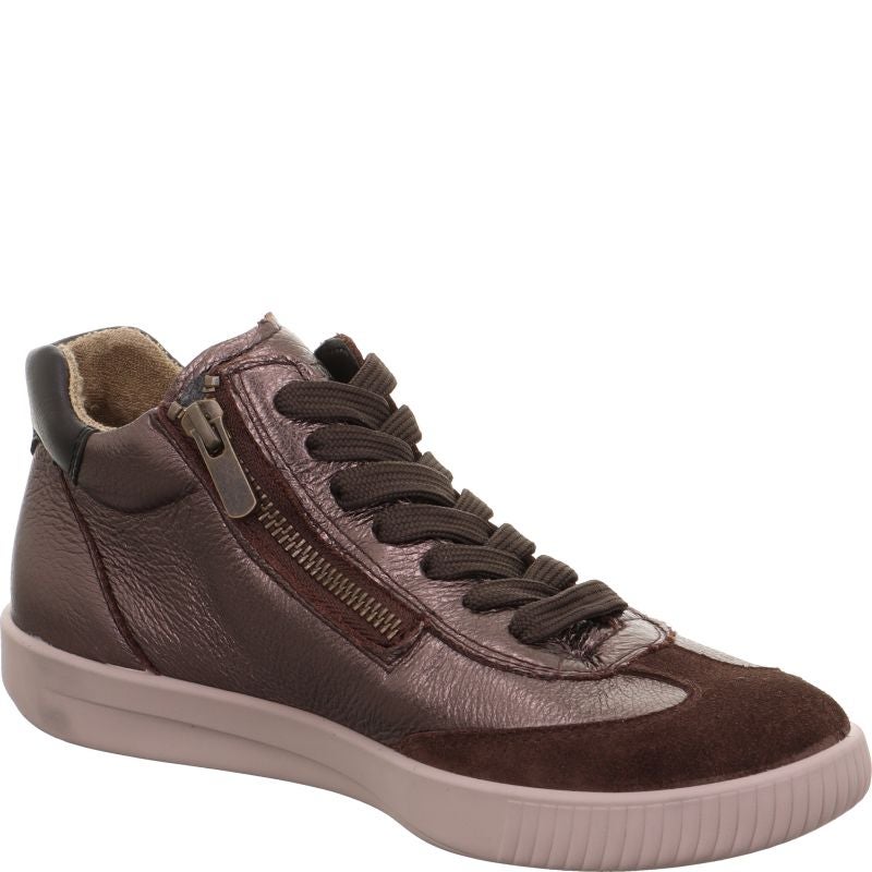 Legero SILENCE Damen Sneaker high - Material: Leder in Braun