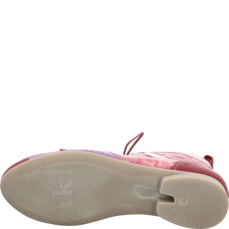 Think! GUAD2 Damen Ankle Boots - Material: Leder in Rosa