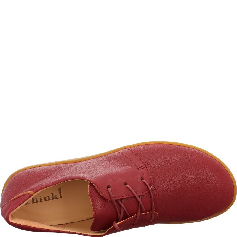 Think NATURE Woman Sneakers low - Material: Leather in Red