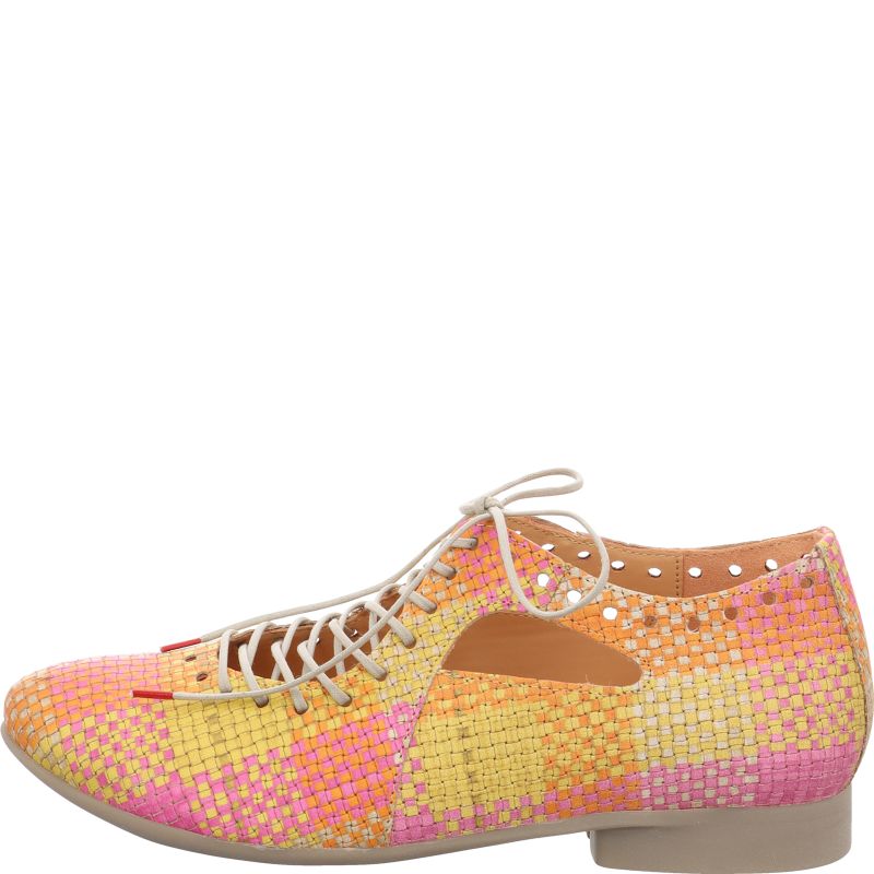 Think GUAD2 Woman Lace up shoe - Material: Leather in Multi Colour