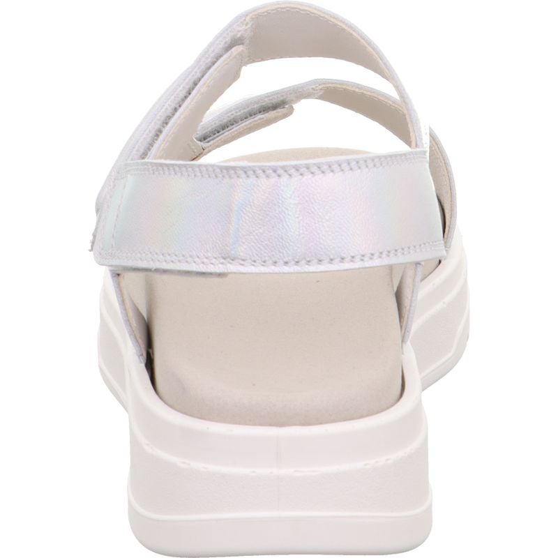 Legero SUNWALKER Damen Plateau-Sandale - Material: Leder in Metallic