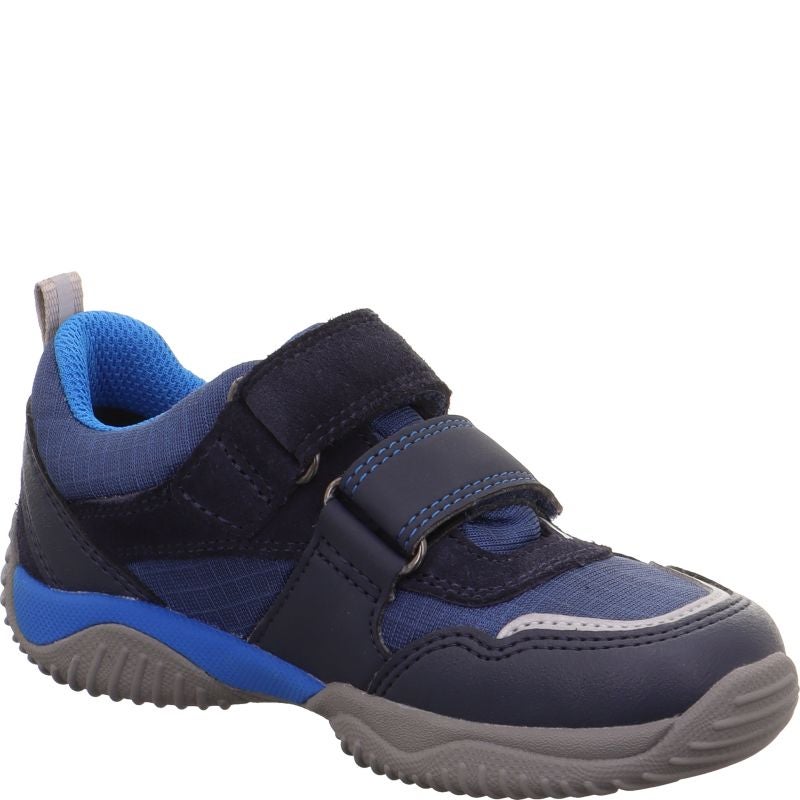 Superfit STORM Unisex | Boys Sneakers low - Material: Leder/Sonstiges Material/Texti in Blue