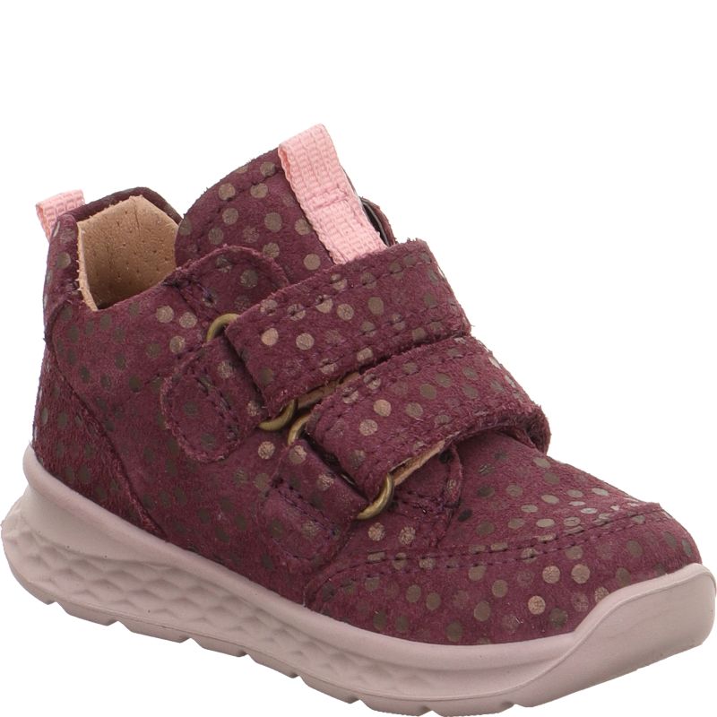 Superfit BREEZE Sneaker high - Material: Leder in Rot