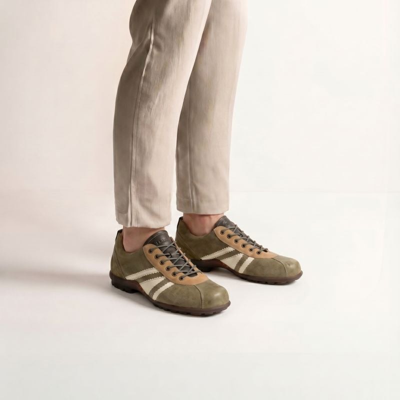 Think KONG HERREN Men Lace up shoe - Material: Leather in Green