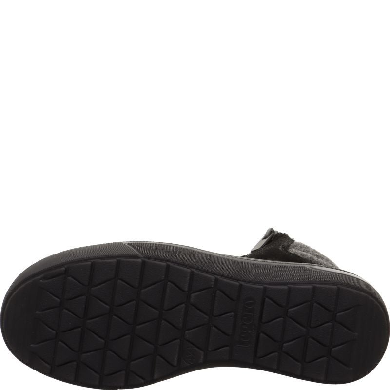 legero MILENA Damen Sneaker high - Material: Leder/Textil in Schwarz