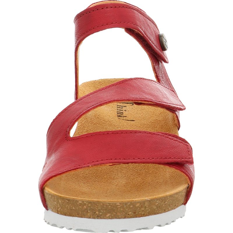 Think DUMIA Strap sandal - Material: Leather in Red