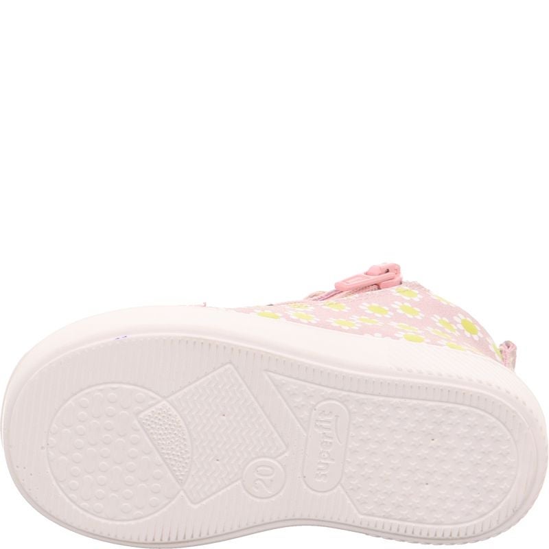 Superfit SUPIES Mädchen Sneaker high - Material: Leder/Textil in Rosa