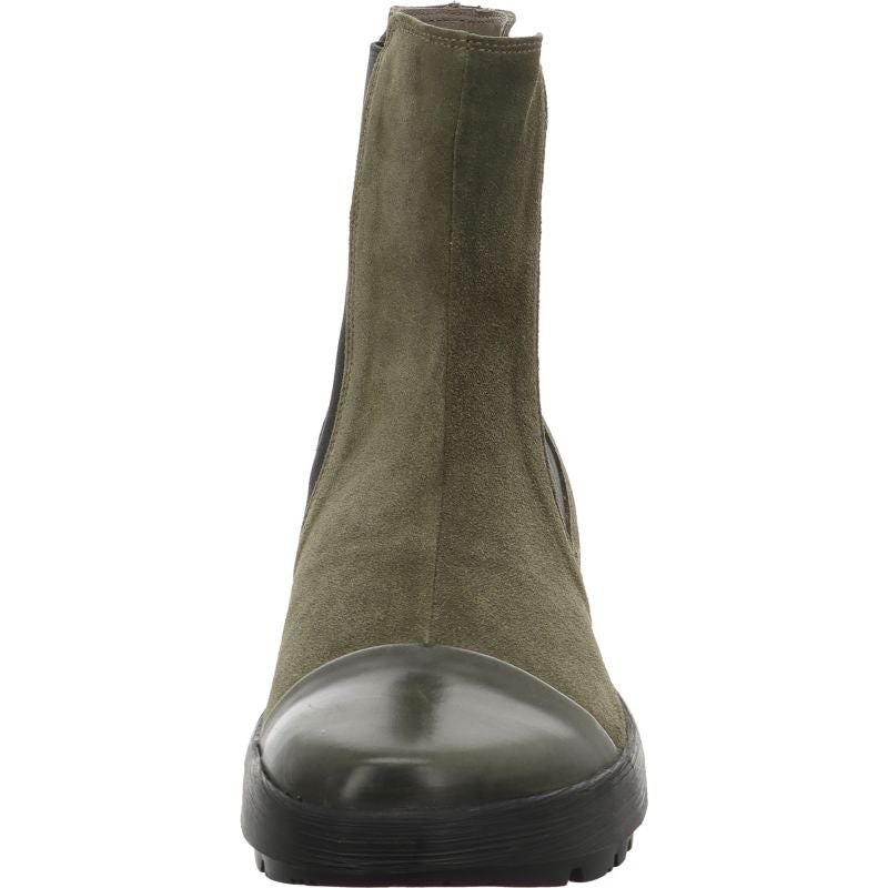 Think COMODA Woman Chelsea boot - Material: Leather in Olive