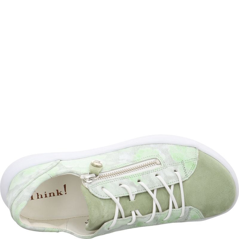 Think COMODA Lace up shoe - Material: Leather in Green