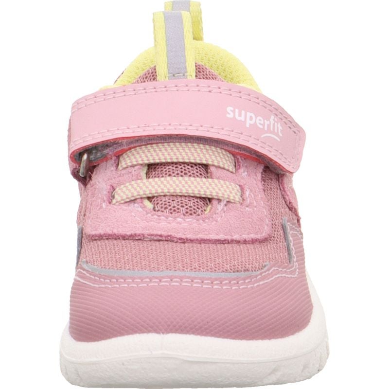 Superfit SPORT7 MINI Mädchen Sneaker low - Material: Leder/Sonstiges Material/Textil in Rosa