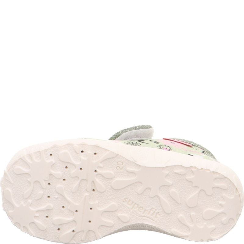Superfit SPOTTY Girls Slipper - Material: Textile in Green