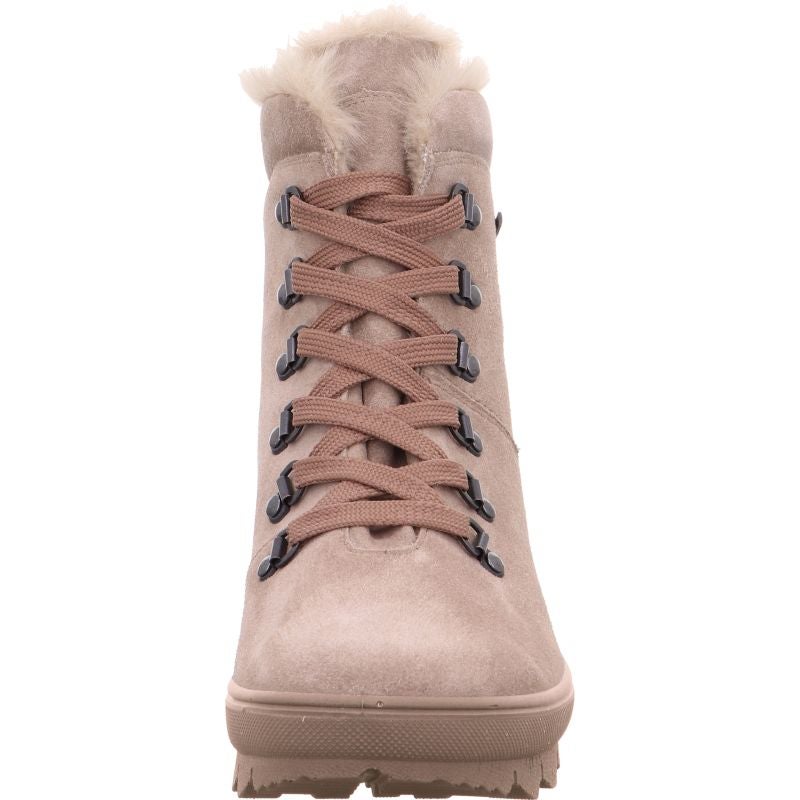 legero NOVARA Damen Schnürboots - Material: Leder in Beige