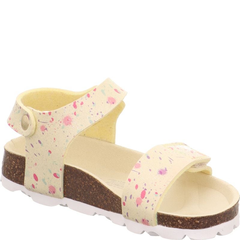 Superfit FUSSBETTPANTOFFEL Girls Sandal - Material: Sonstiges Material in Yellow