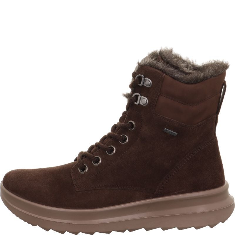 legero DREAMER Damen Schnürboots - Material: Leder in Braun