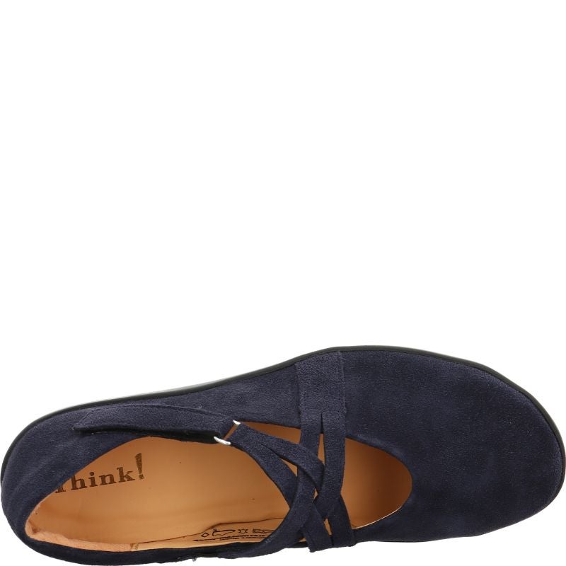 Think NATURE Ballerina - Material: Leather in Blue