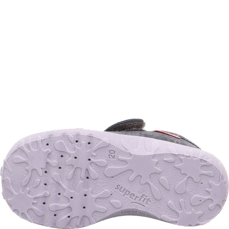 Superfit SPOTTY Jungen Hausschuh - Material: Textil in Grau