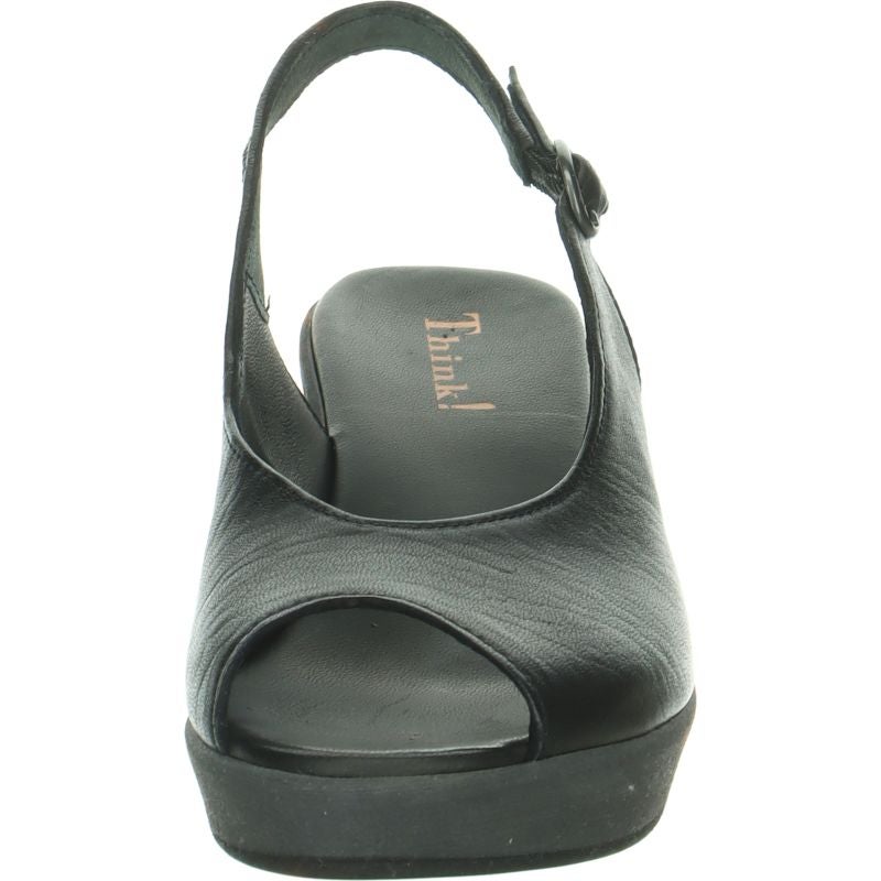 Think! ZEPPA Damen Sandalette - Material: Leder in Schwarz