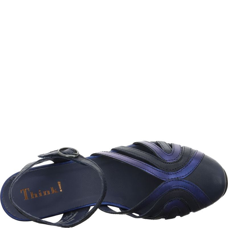 Think AIDA DAMEN Woman Pumps - Material: Leather in Blue