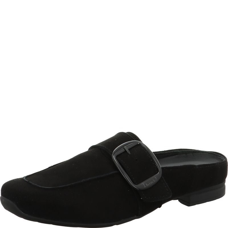 Think! GAUDI Damen Pantolette - Material: Leder in Schwarz