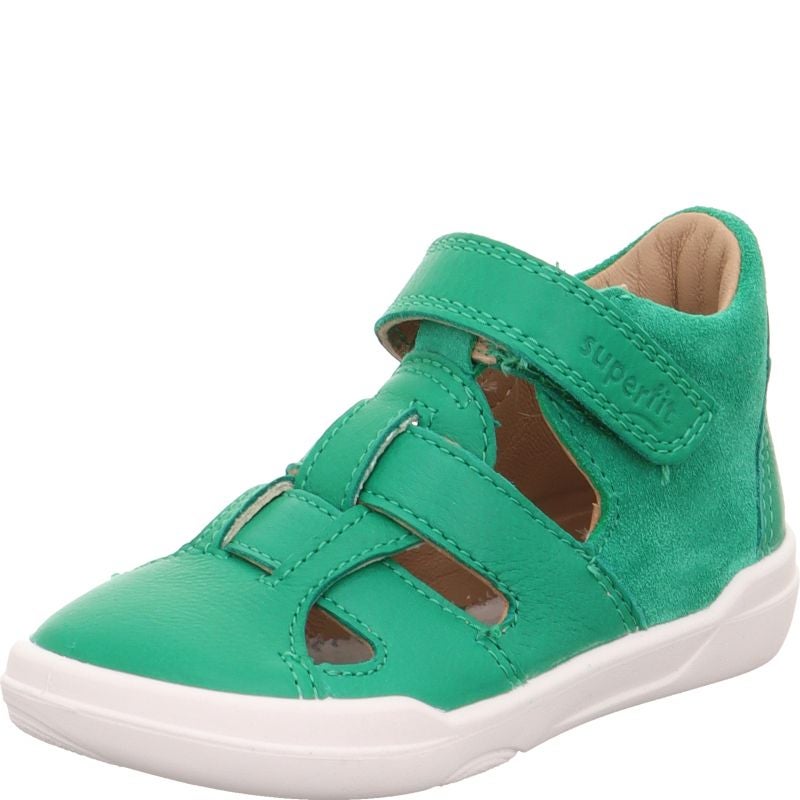 Superfit SUPERFREE Jungen Sandale - Material: Leder in Grün