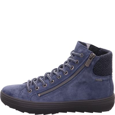 Legero MIRA Damen Sneaker high - Material: Leder/Textil in Blau