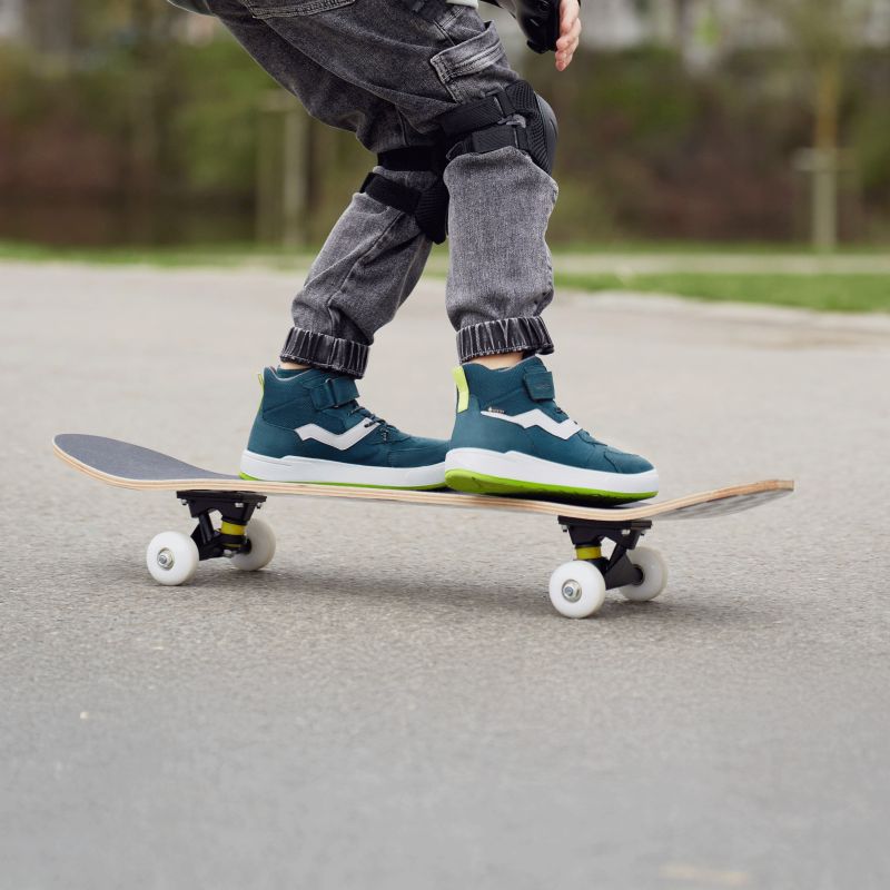 Superfit MAVERICK Boys Sneakers high - Material: Leder/Sonstiges Material/Texti in Blue