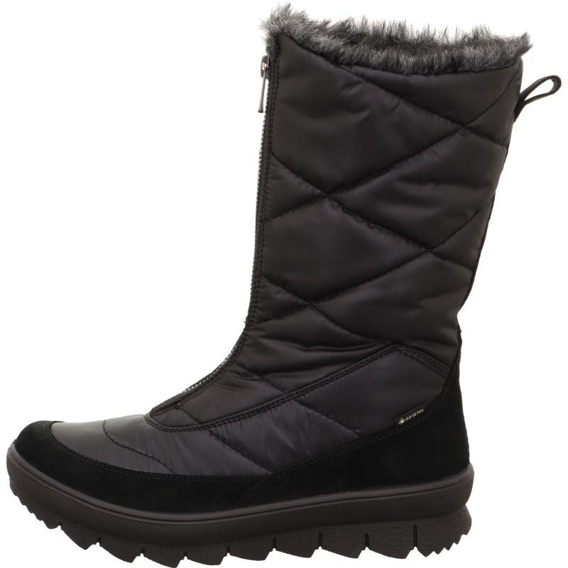 legero NOVARA Damen Stiefel - Material: Leder/Textil in Schwarz