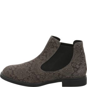 Think NINA Woman Chelsea boot - Material: Leather in Grey