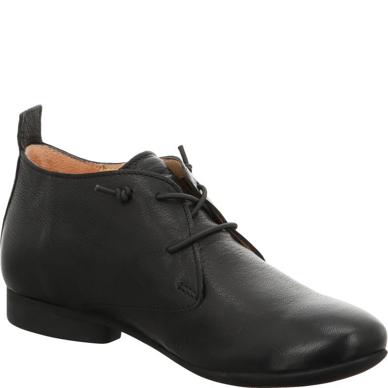 Think! GUAD2 Damen Schnürschuh - Material: Leder in Schwarz