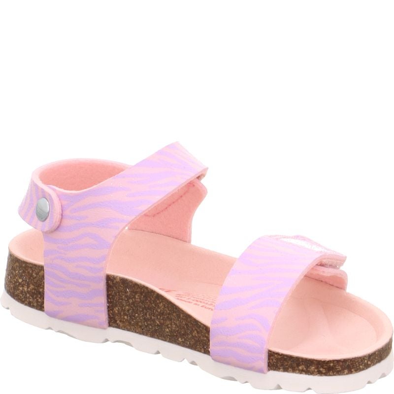 Superfit FUSSBETTPANTOFFEL Girls Sandal - Material: Sonstiges Material in Rose