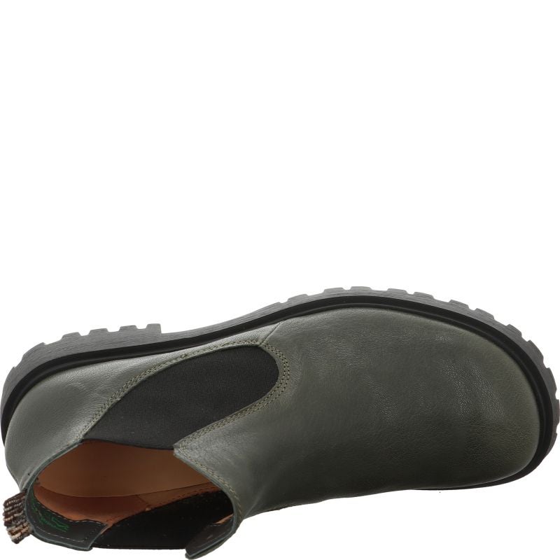 Think TRENTO Woman Chelsea boot - Material: Leather in Olive