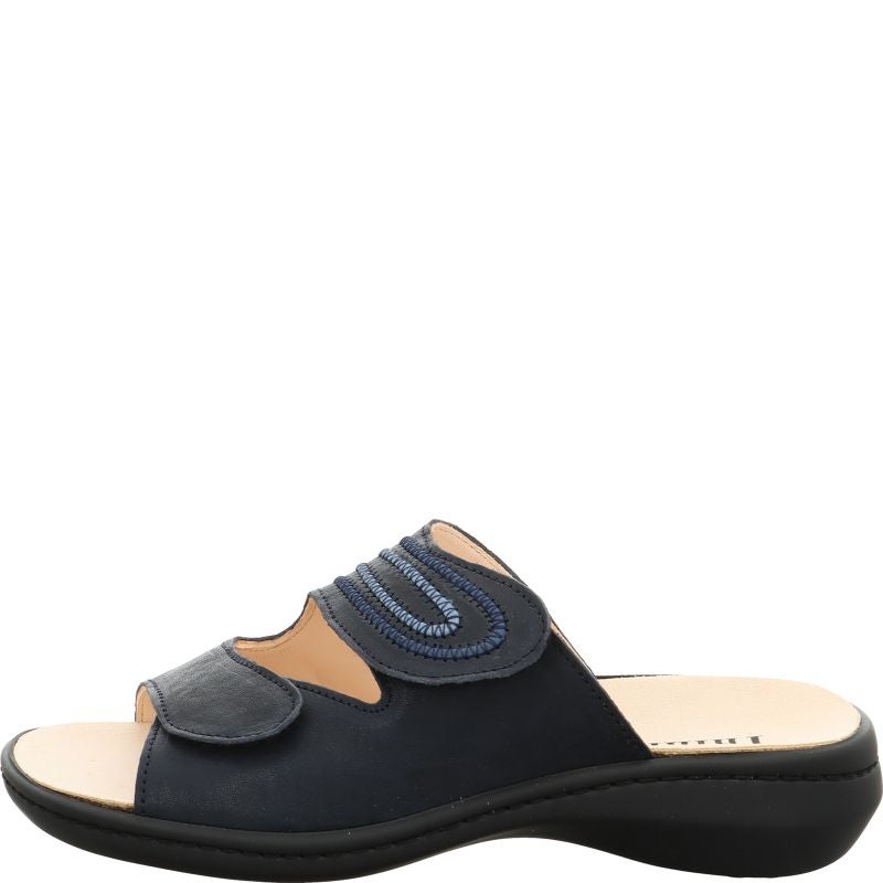 Think! CAMILLA Damen Pantolette - Material: Leder in Blau