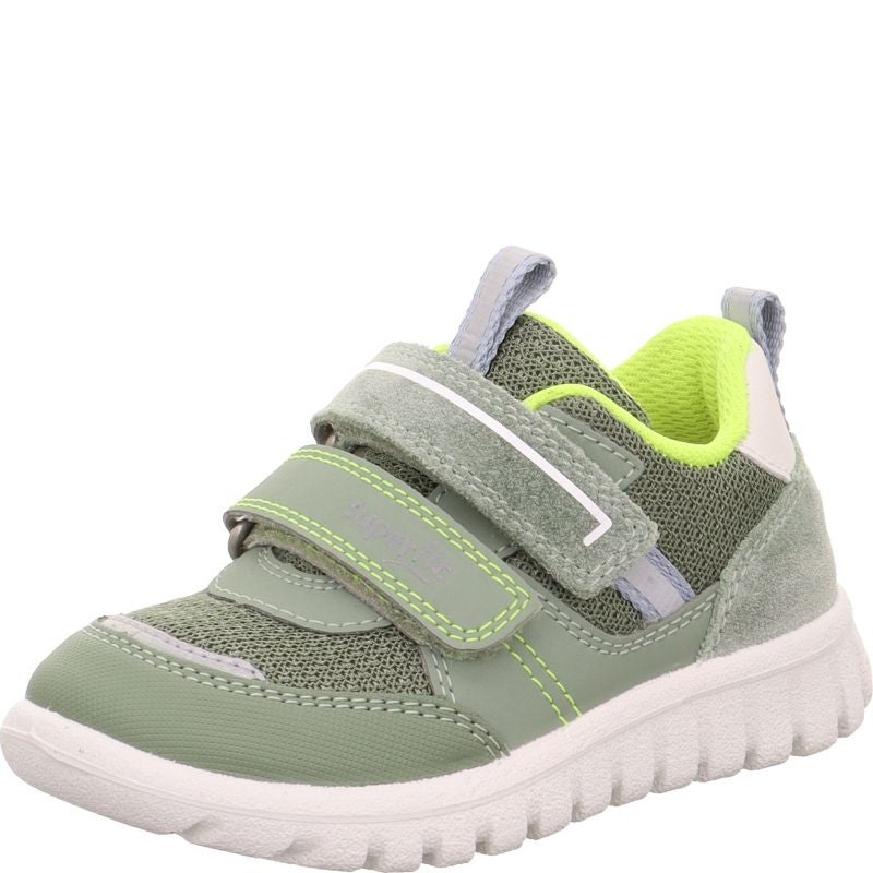 Superfit SPORT7 MINI Boys Sneakers low - Material: Leder/Sonstiges Material/Texti in Green