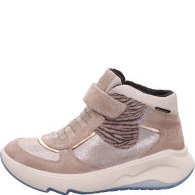 Superfit MELODY Girls Sneakers high - Material: Leder/Sonstiges Material/Texti in Beige