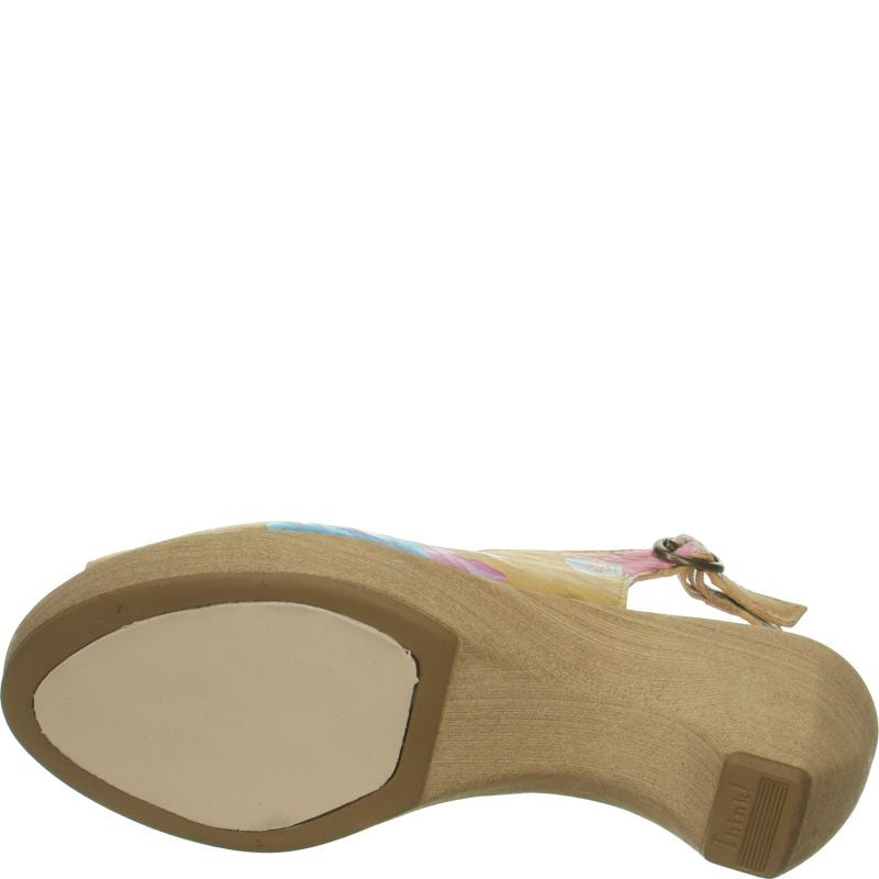 Think ZEPPA Woman Sandal - Material: Leather in Multi Colour