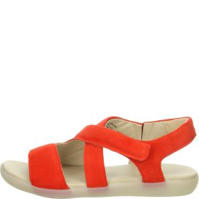 Think! NATURE SAND Damen Riemchensandale - Material: Leder in Rot