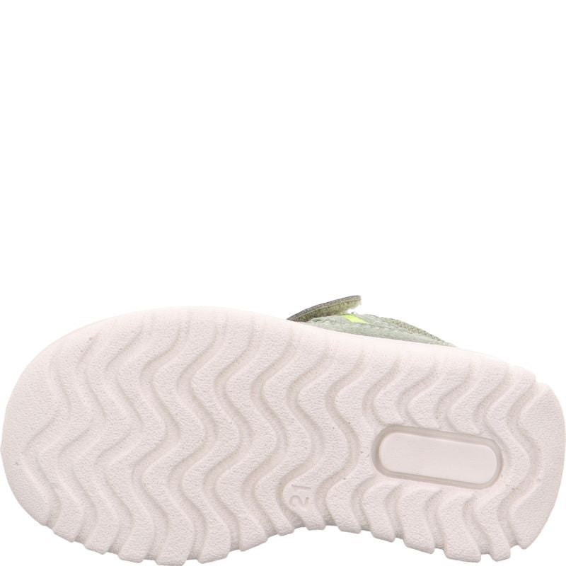 Superfit SPORT7 MINI Jungen Sneaker low - Material: Leder/Sonstiges Material/Textil in Grün