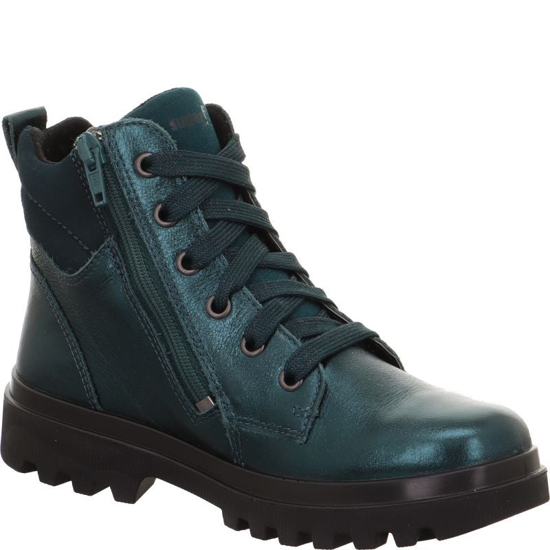 Superfit ABBY NOVA Mädchen Boots - Material: Leder/Textil in Grün