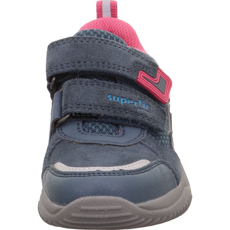 Superfit STORM Girls Sneakers low - Material: Leder/Sonstiges Material/Texti in Blue