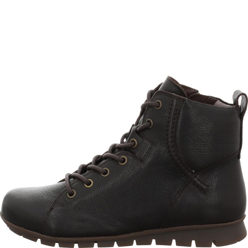 Think MENSCHA Lace-up boot - Material: Leather in Brown
