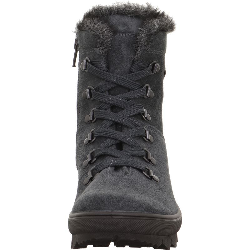 Legero NOVARA Damen Schnürboots - Material: Leder in Grau