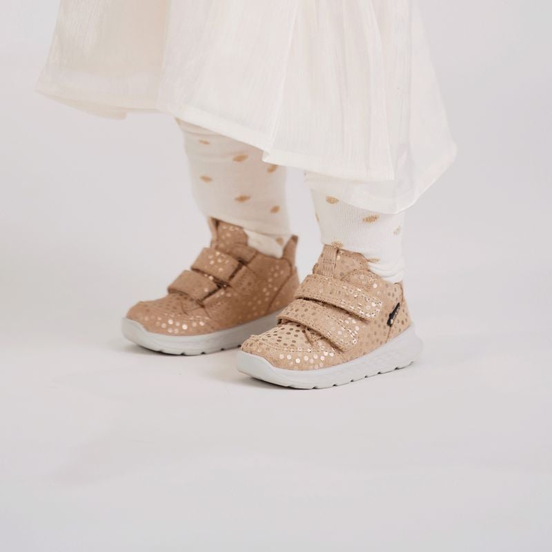 Superfit BREEZE Mädchen Sneaker high - Material: Leder in Beige