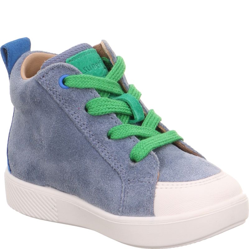 Superfit SUPIES Jungen Sneaker high - Material: Leder/Textil in Blau