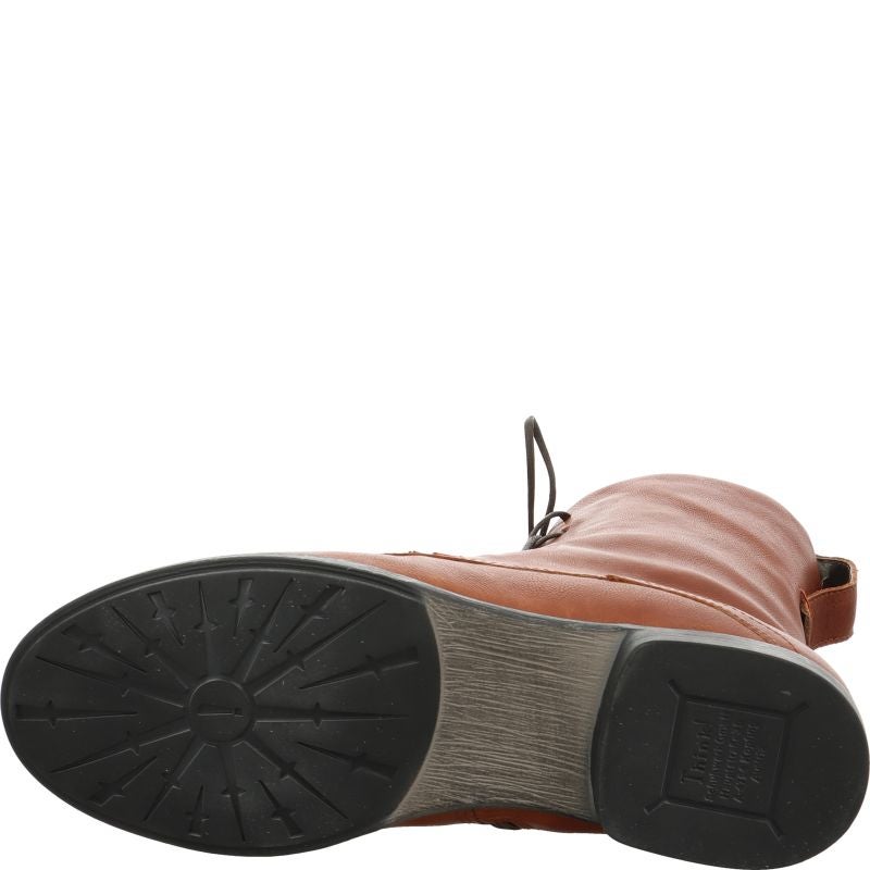 Think AGRAT Woman Ankle boot - Material: Leather in Brown