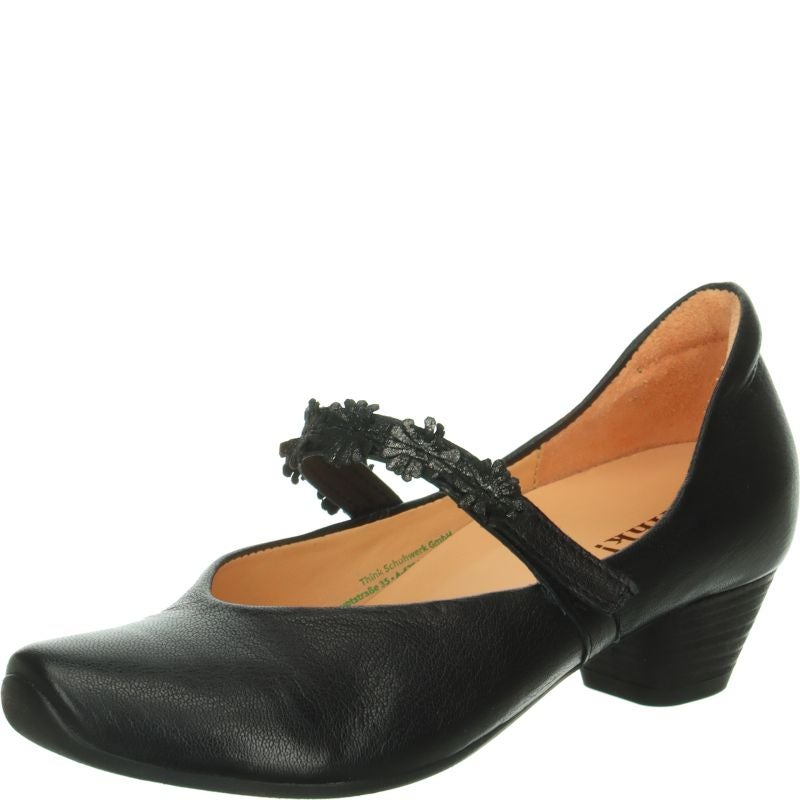 Think AIDA DAMEN Woman  - Material: Leather in Black