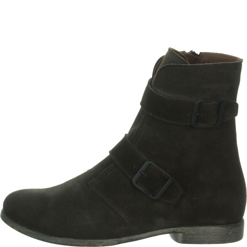 Think AGRAT Woman Ankle boot - Material: Leather in Brown
