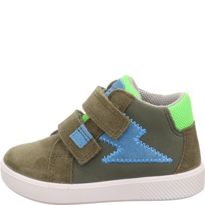 Superfit SUPIES Boys Sneakers high - Material: Leder/Sonstiges Material/Texti in Green